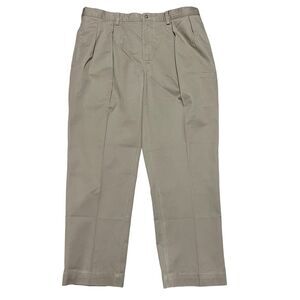 Polo Ralph Lauren Pants Men’s Size 38 Ethan Fit Beige Khaki Pleated Chino Y2K